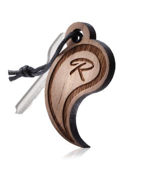 Schlüsselanhänger aus Holz Modell: YIN