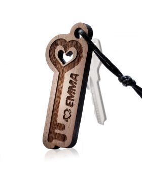 Schlüsselanhänger aus Holz Modell: HOT KEY