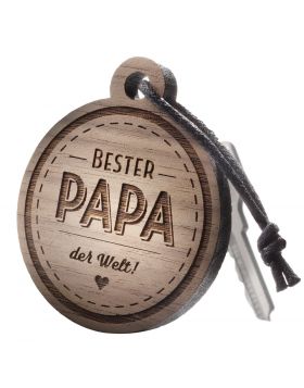 Schlüsselanhänger mit Gravur: Bester Papa der Welt!