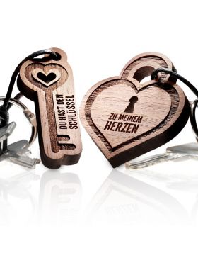  Schlüsselanhänger Heartcode: Du hast den Schlüssel ... zu meinem Herzen